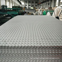 S235jr A36 Ss400 Q235B Tear Drop Mild Steel Checkered Metal Floor Plate for Trailer